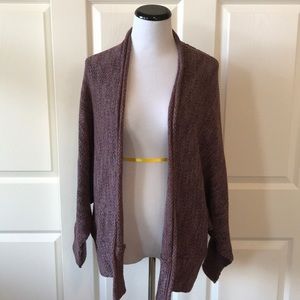 Free People Eggplant Sweater Cardigan